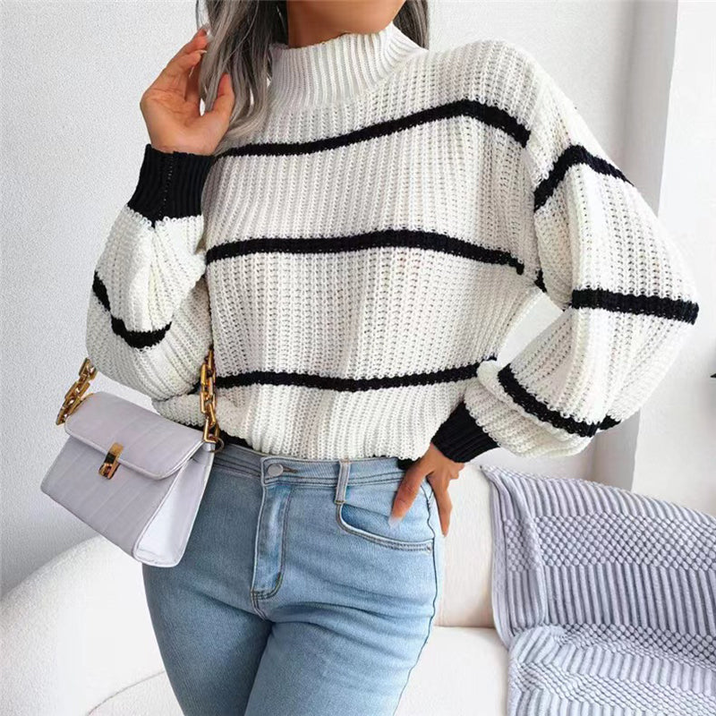 GR | Striped Knit Sweaters for Women