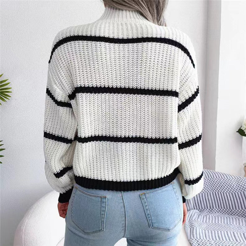 GR | Striped Knit Sweaters for Women