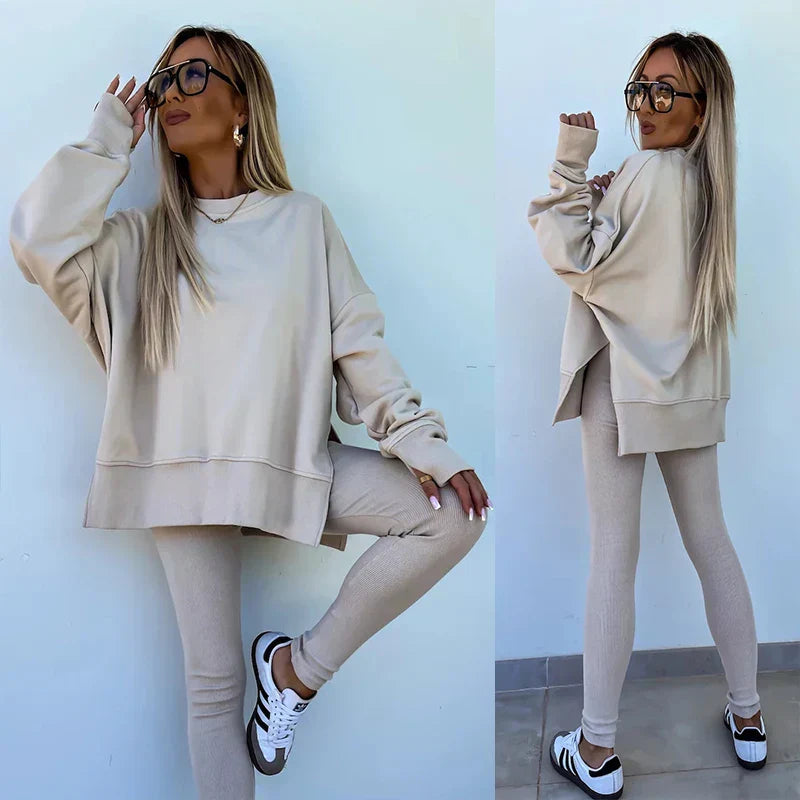 GR | Cozy oversized sweatshirt and leggings set
