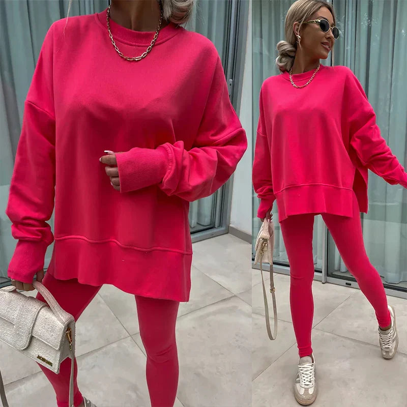 GR | Cozy oversized sweatshirt and leggings set