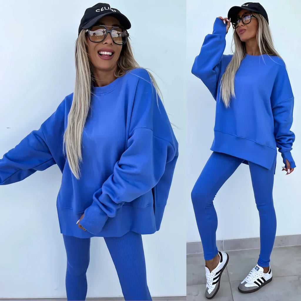 GR | Cozy oversized sweatshirt and leggings set