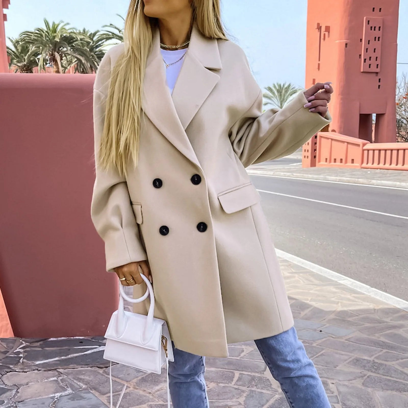 GR - Stylish mid-length trench coat