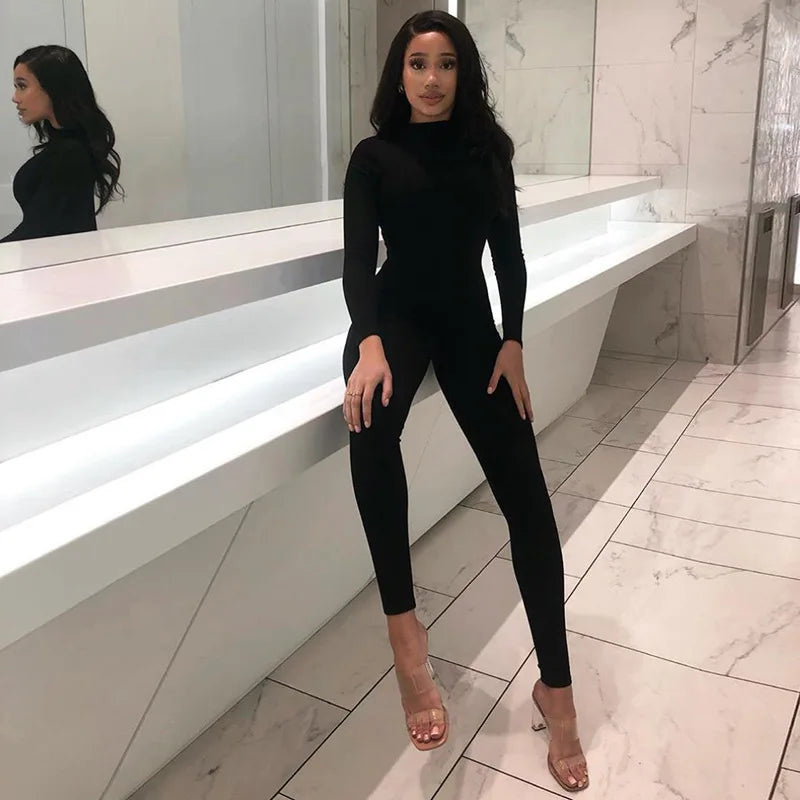 Casual skinny fashion jumpsuit