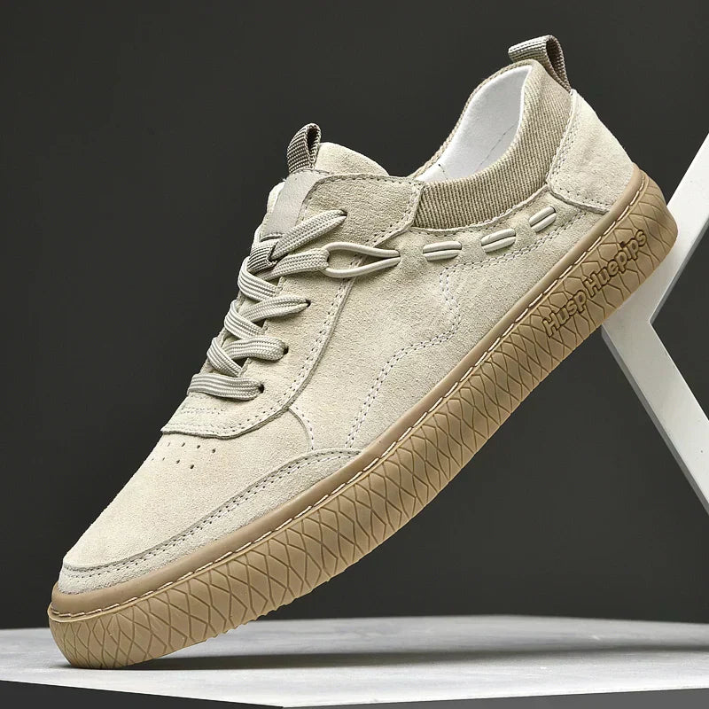 GR | Suede Sneakers with Textured Sole