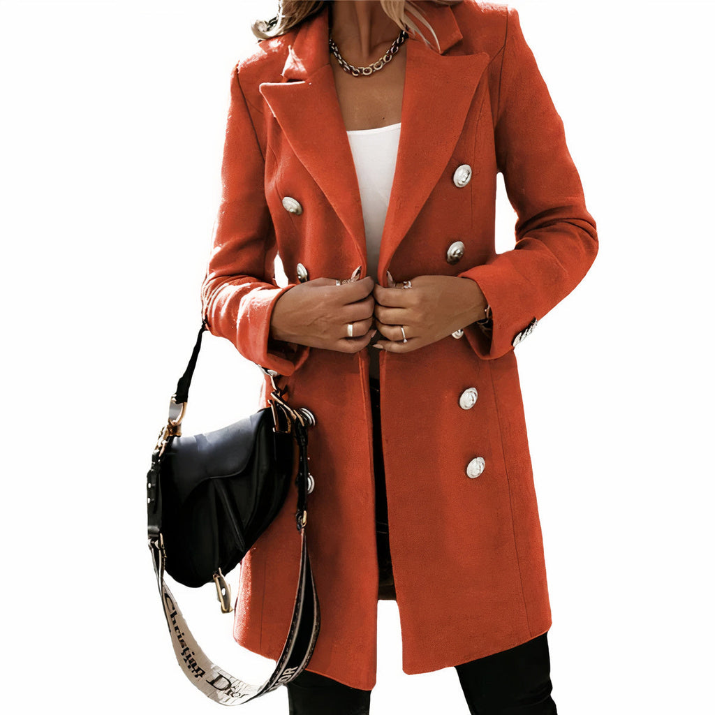 GR | Elegant long trench coat for women