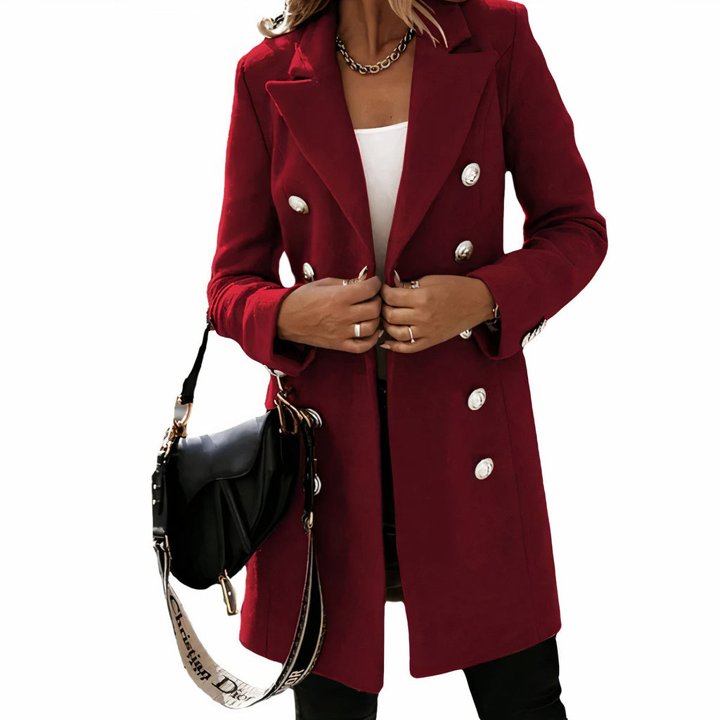 GR | Elegant long trench coat for women
