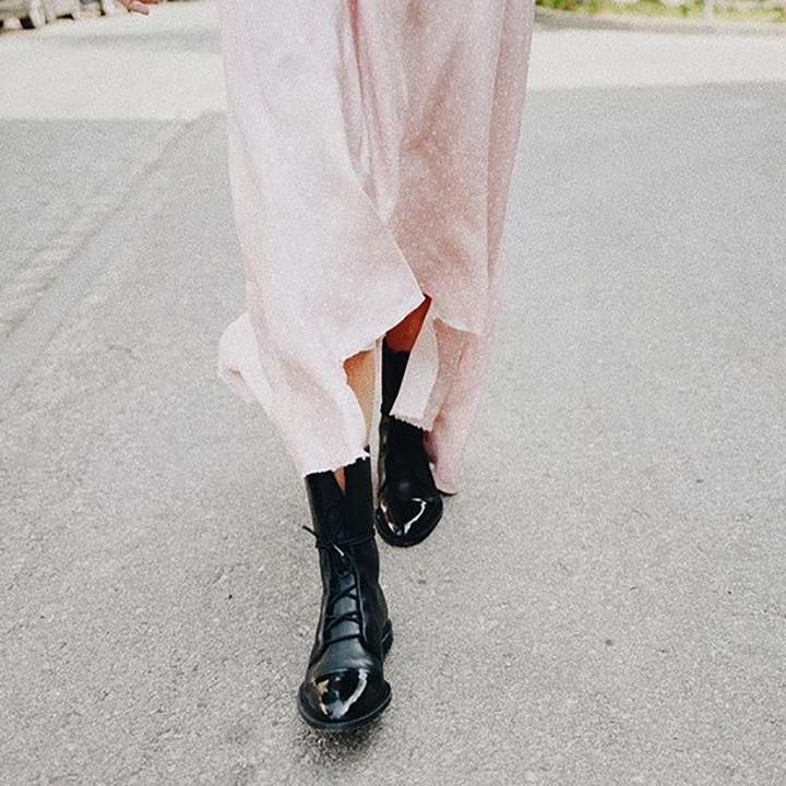GR | Vintage ankle boots with heels for women