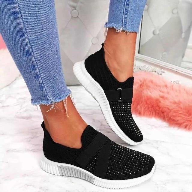 GR | Slip-on sneakers for women with Velcro closure. Improve your running posture!