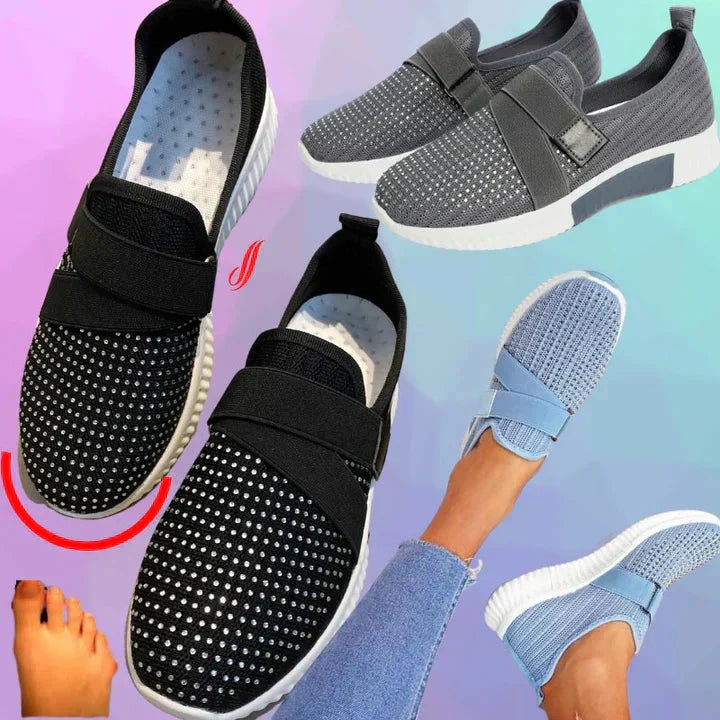 GR | Slip-on sneakers for women with Velcro closure. Improve your running posture!