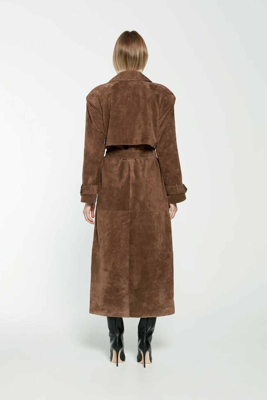 GR | Women's winter coat made of faux suede 