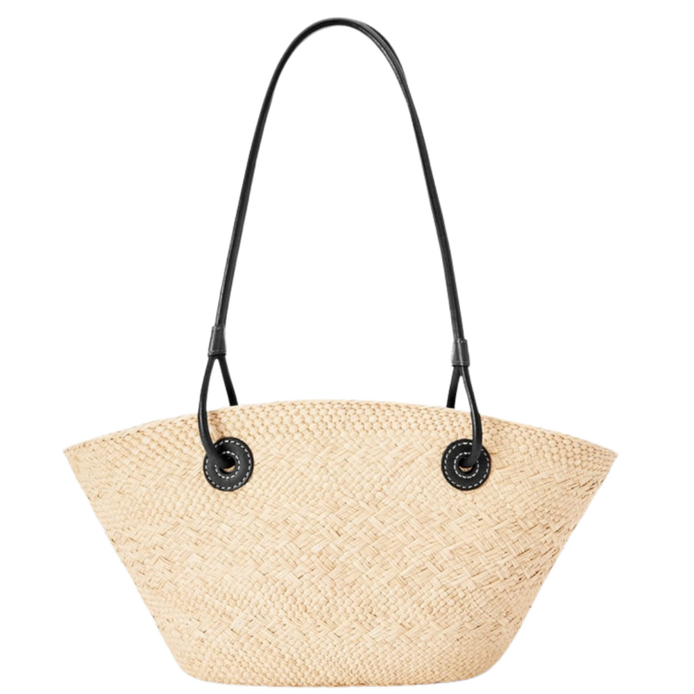 GR | Straw bag with details