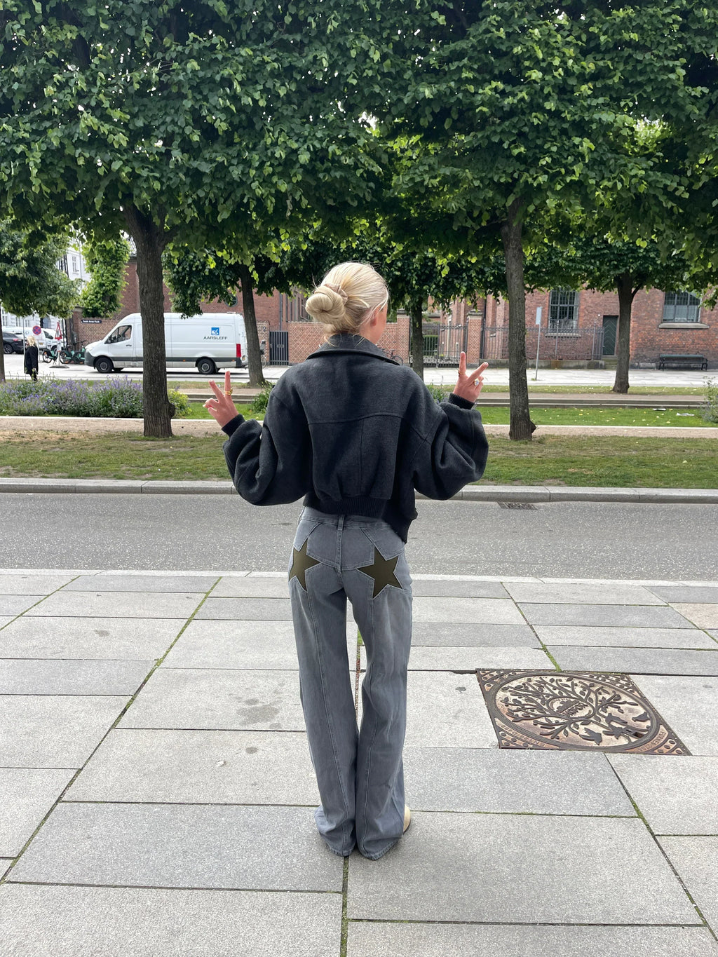 GR | Loose Fit Jeans Mit Sternen