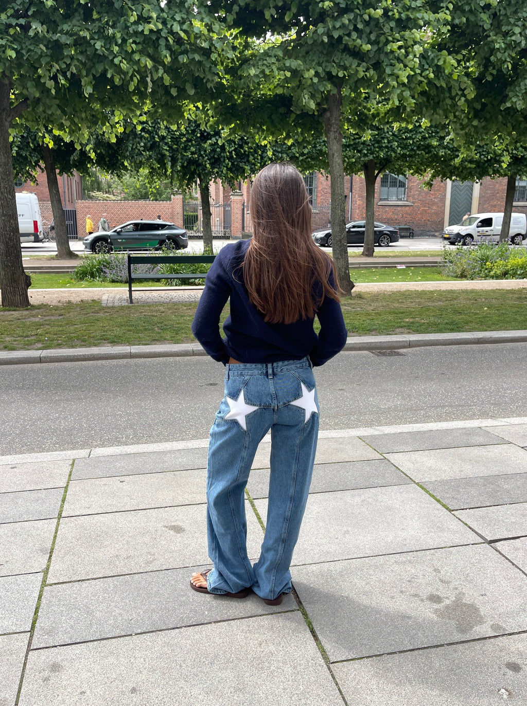 GR | Loose Fit Jeans Mit Sternen