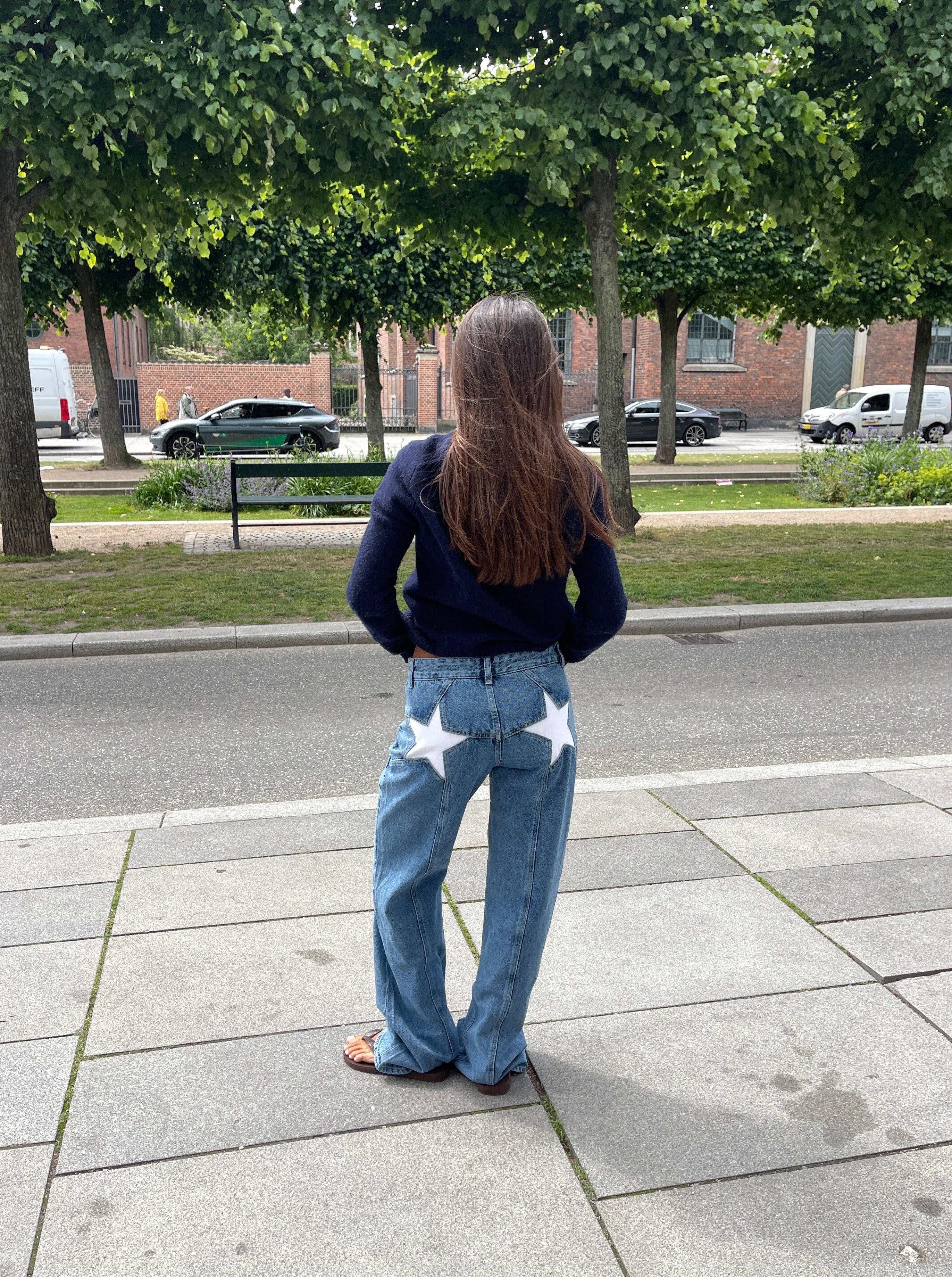 GR | Loose Fit Jeans Mit Sternen