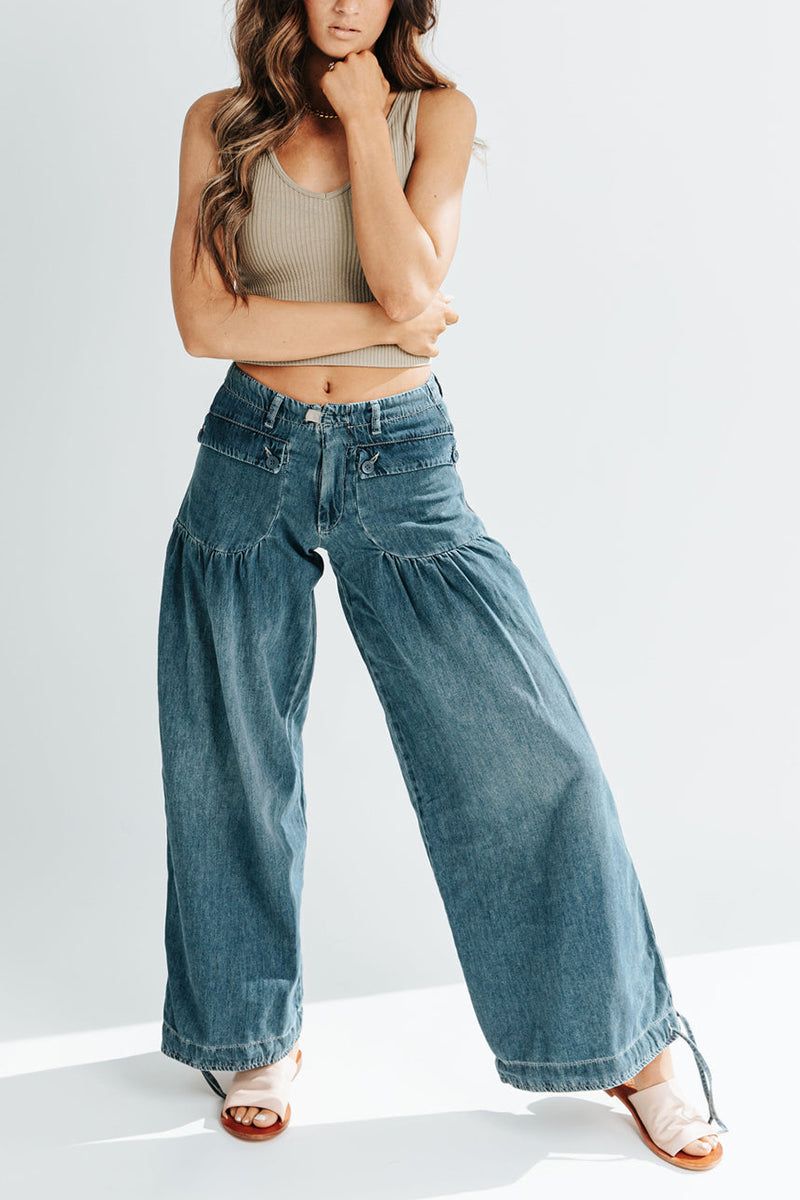 GR | Taschen Schnürung Ballon Jeans