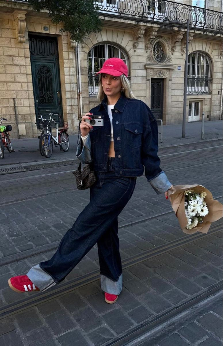 GR | Denim Oversized Set for Women