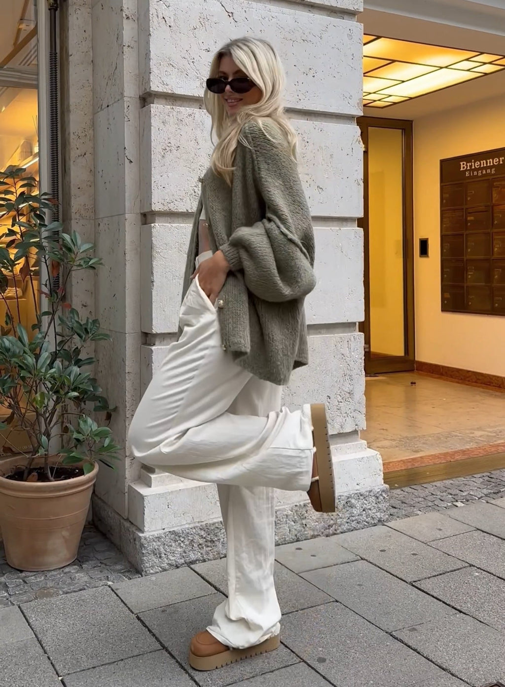 GR | Übergroßer Strickjacke Für Damen