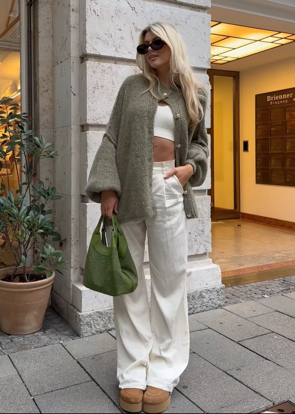 GR | Übergroßer Strickjacke Für Damen