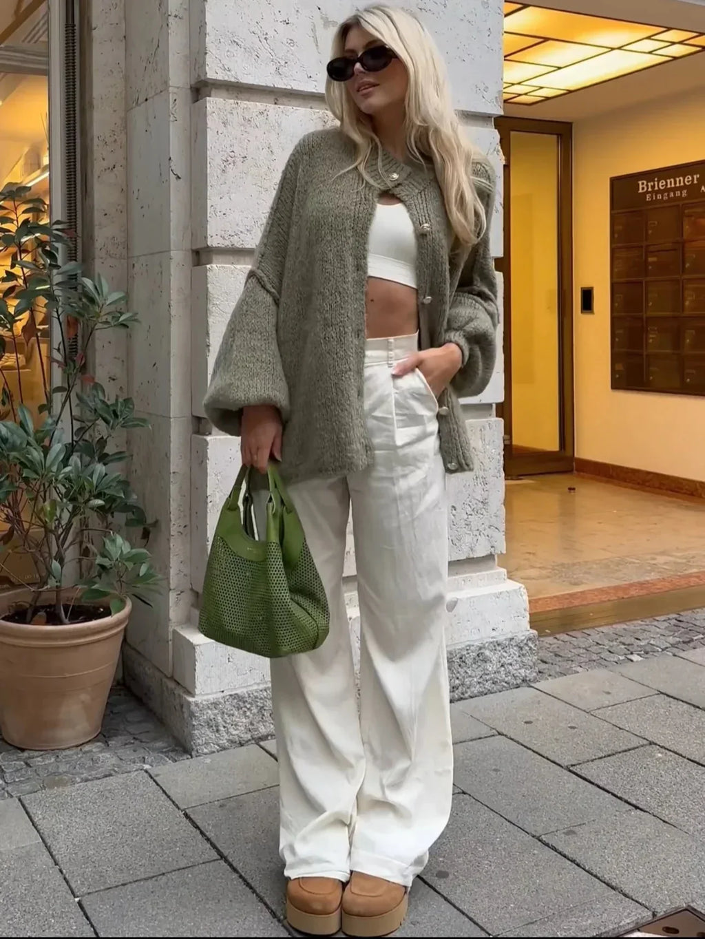 GR | Übergröße Strickjacke