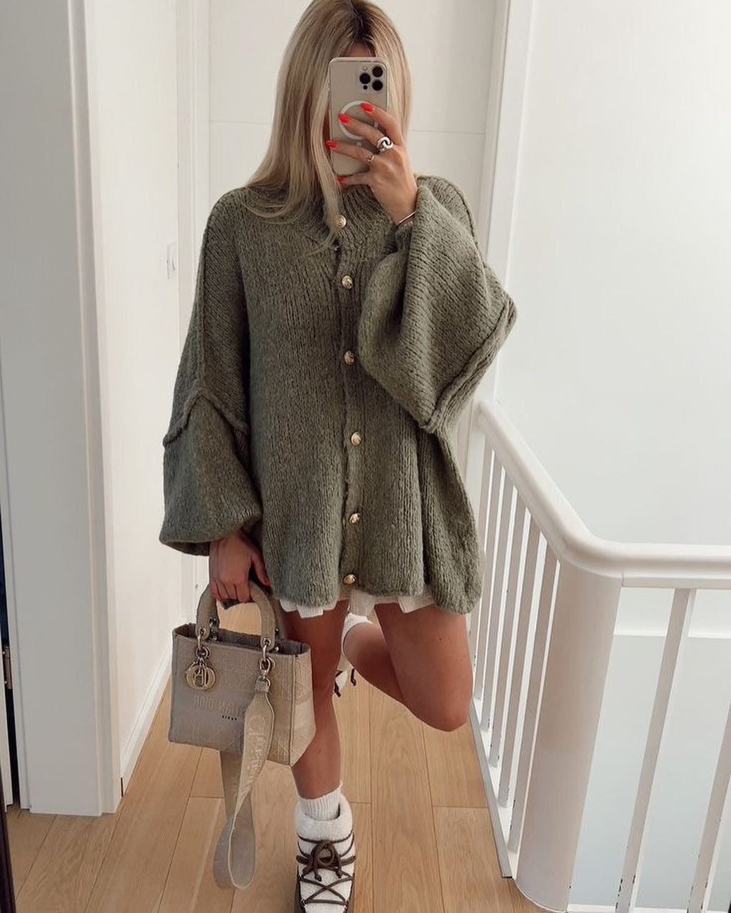 GR | Übergroßer Strickjacke Für Damen