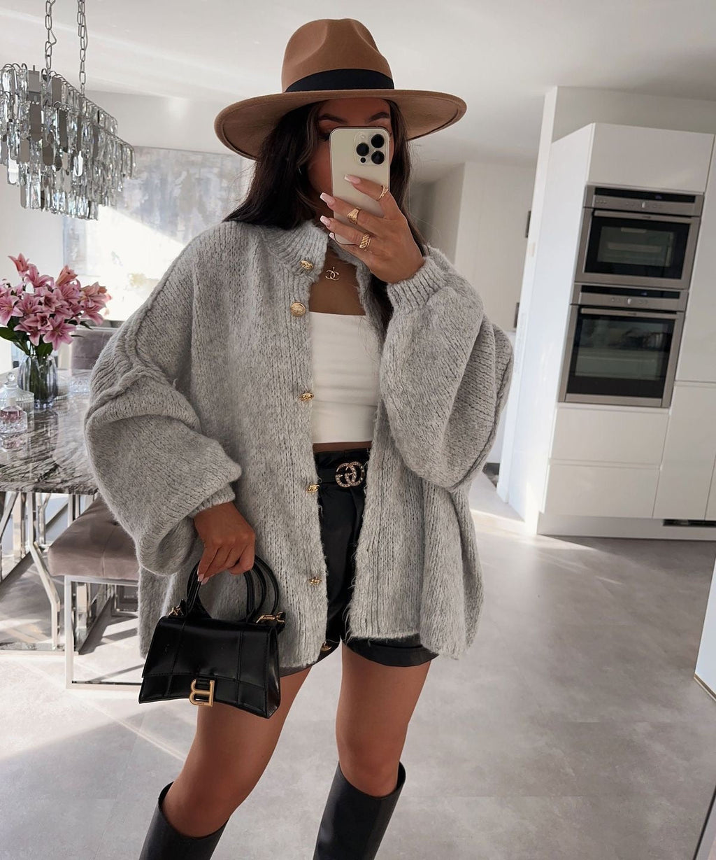 GR | Übergroßer Strickjacke Für Damen