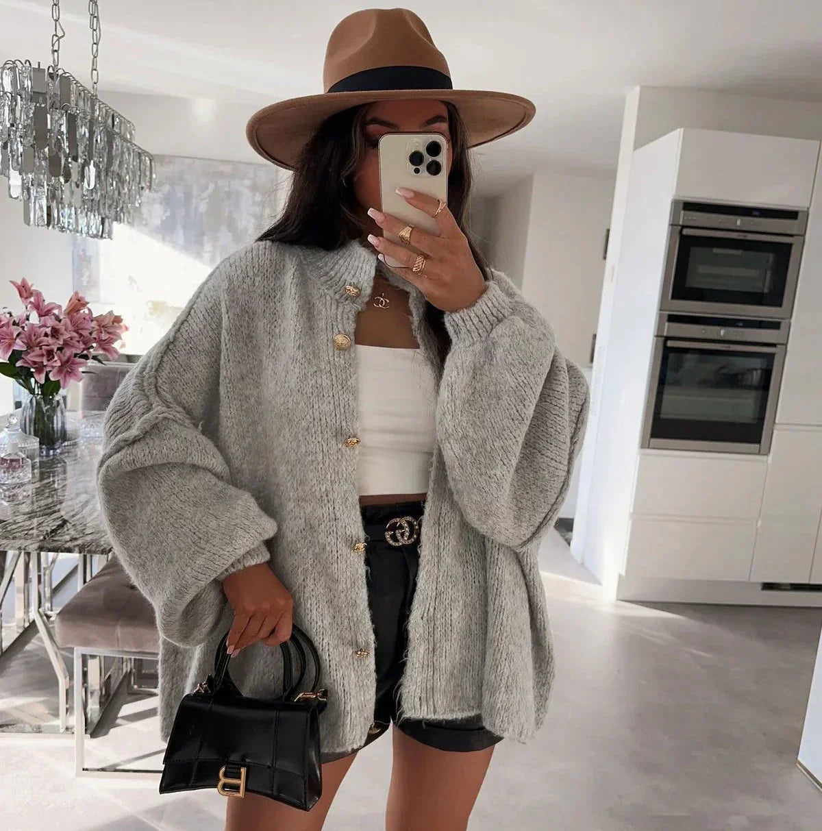 GR | Übergröße Strickjacke