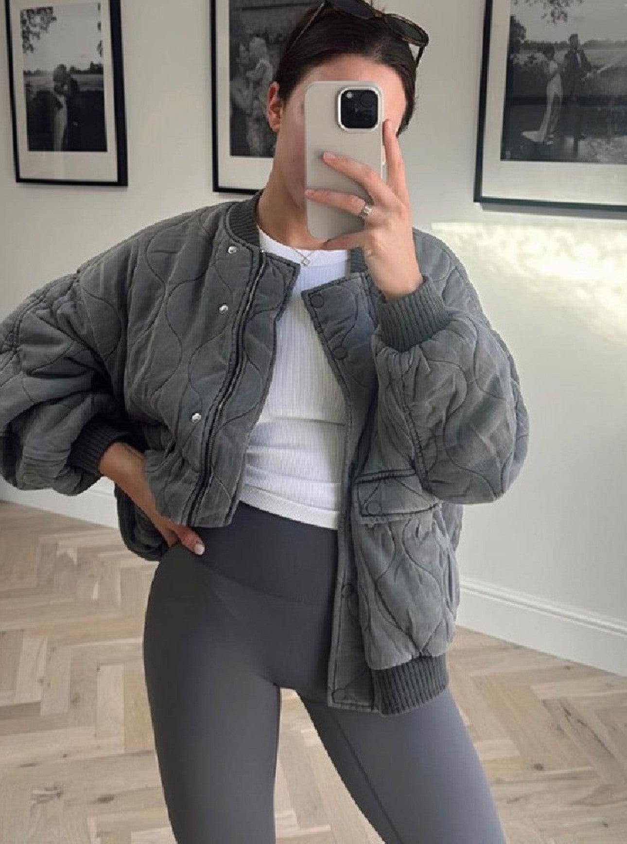 GR | Padded bomber jacket