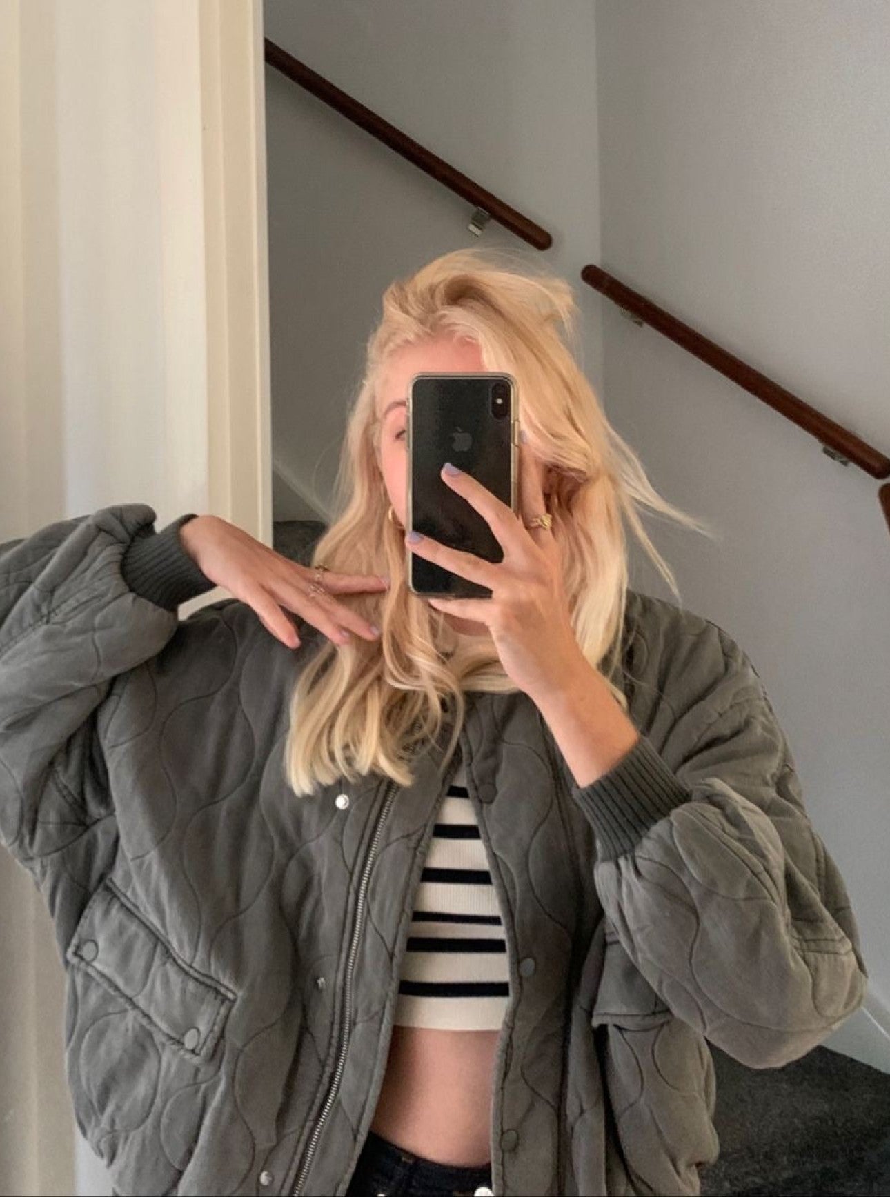 GR | Padded bomber jacket