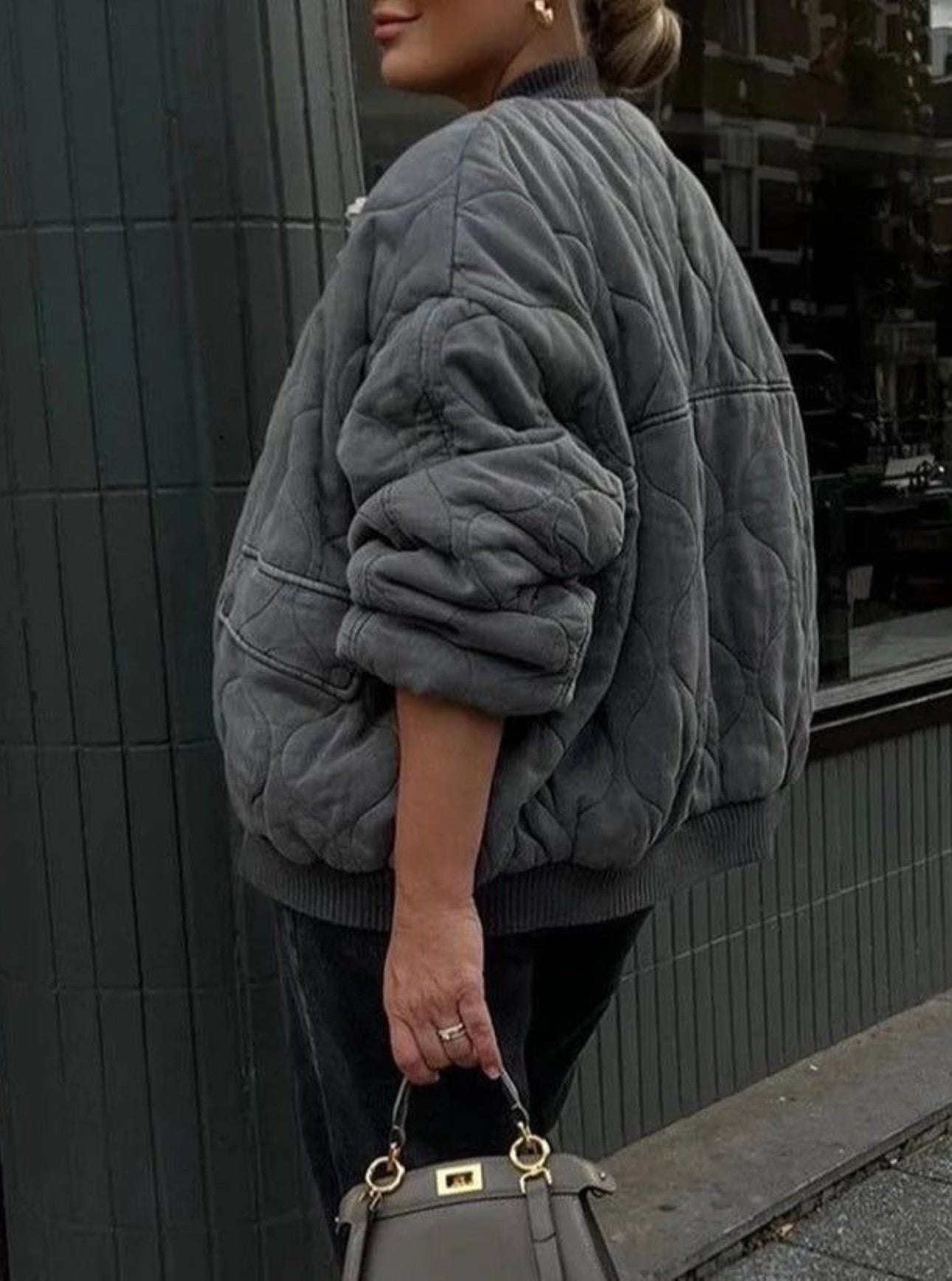 GR | Padded bomber jacket