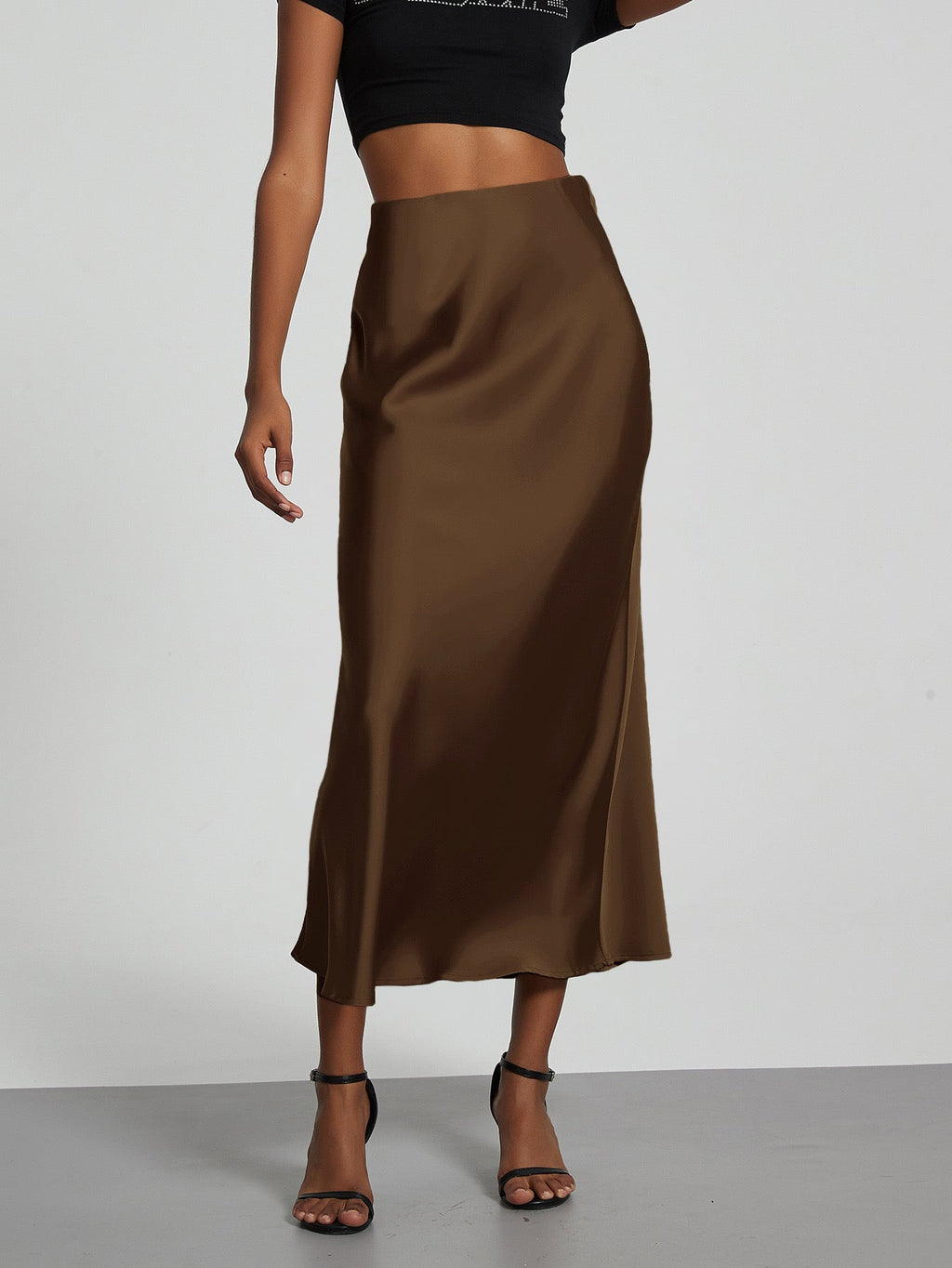 GR | Satin Maxi Skirt for Women