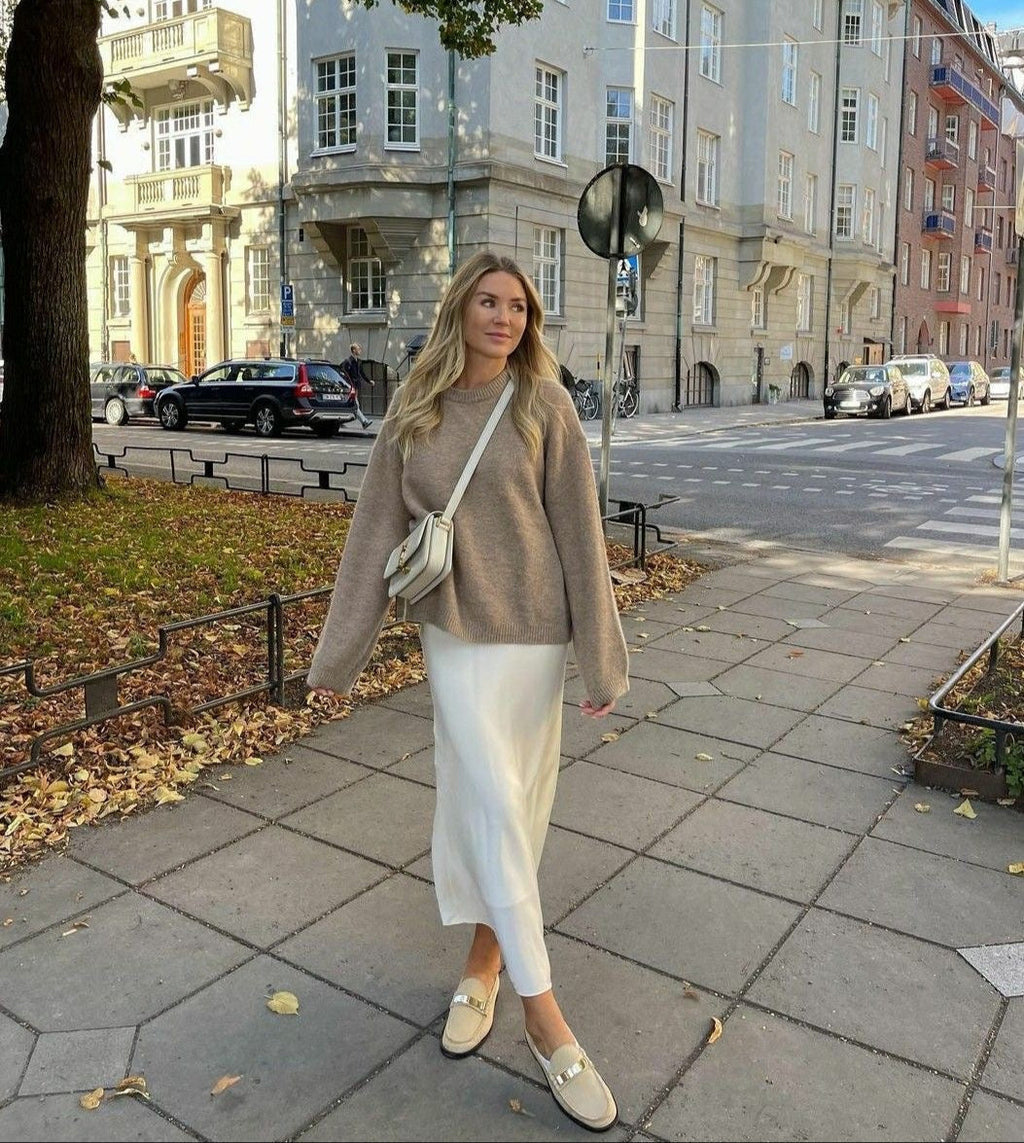 GR | Satin Maxi Skirt for Women