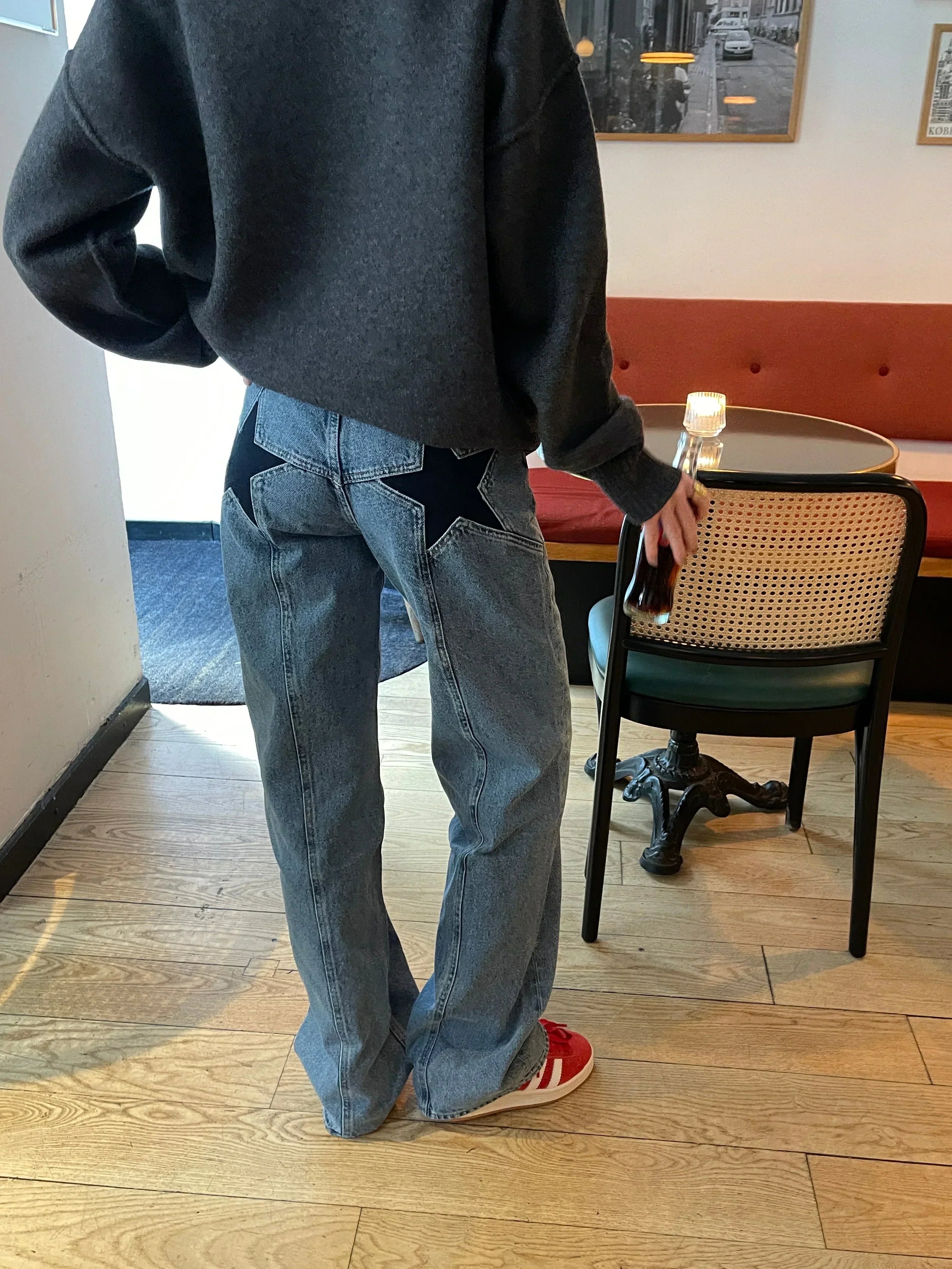 GR | Loose Fit Jeans Mit Sternen