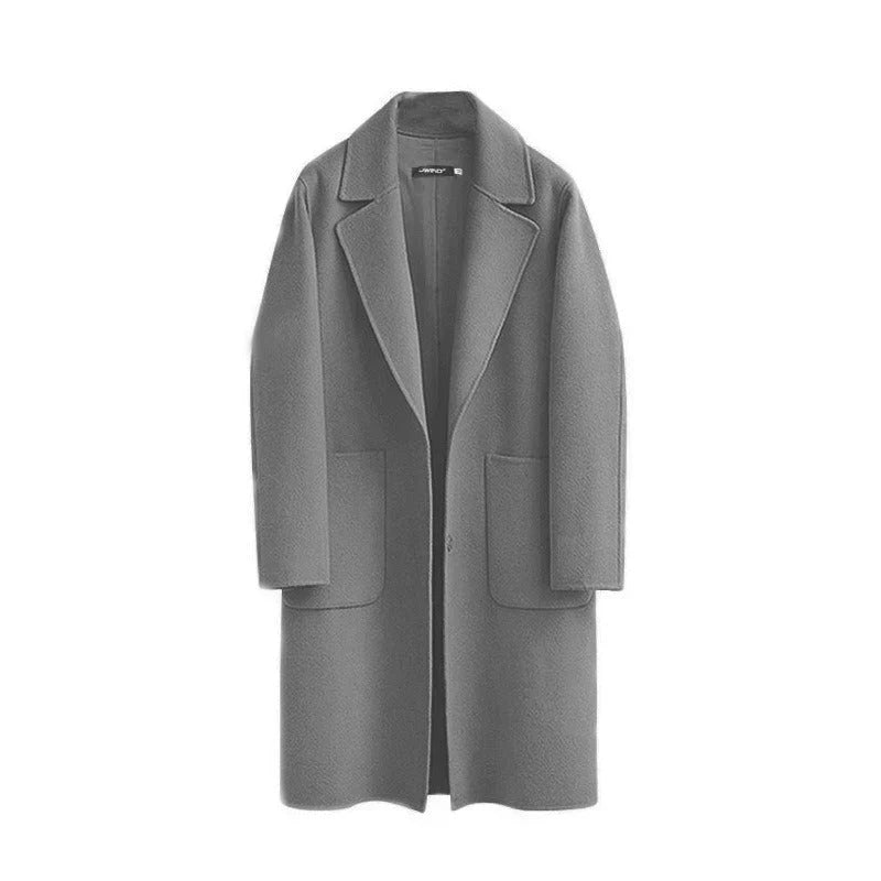 GR | Thick long wool coat