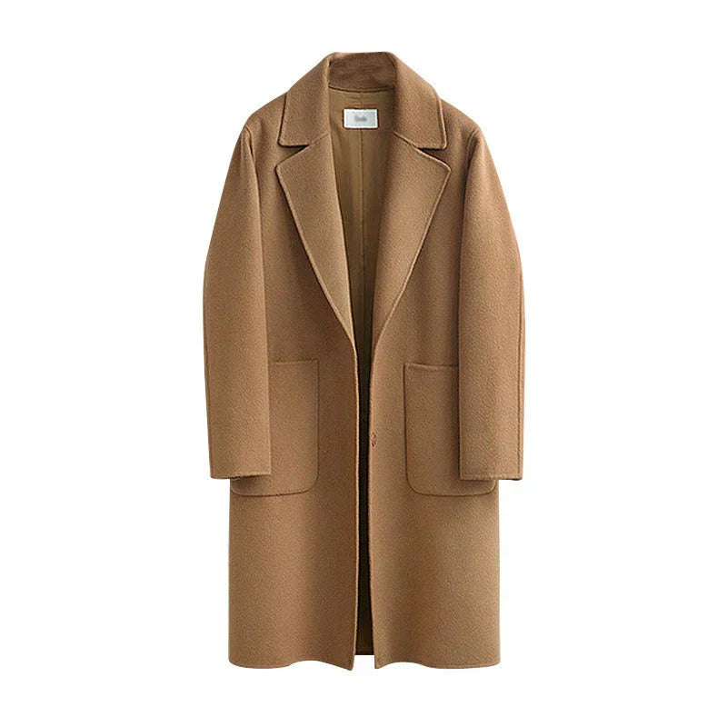 GR | Thick long wool coat