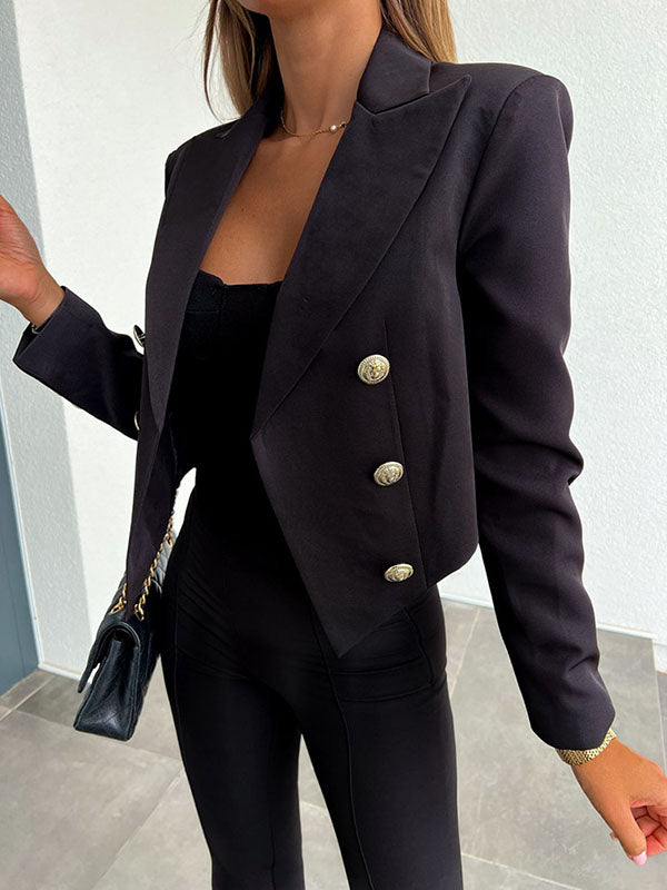 GR | Cropped Blazer for Modern Elegance and Flair for Women