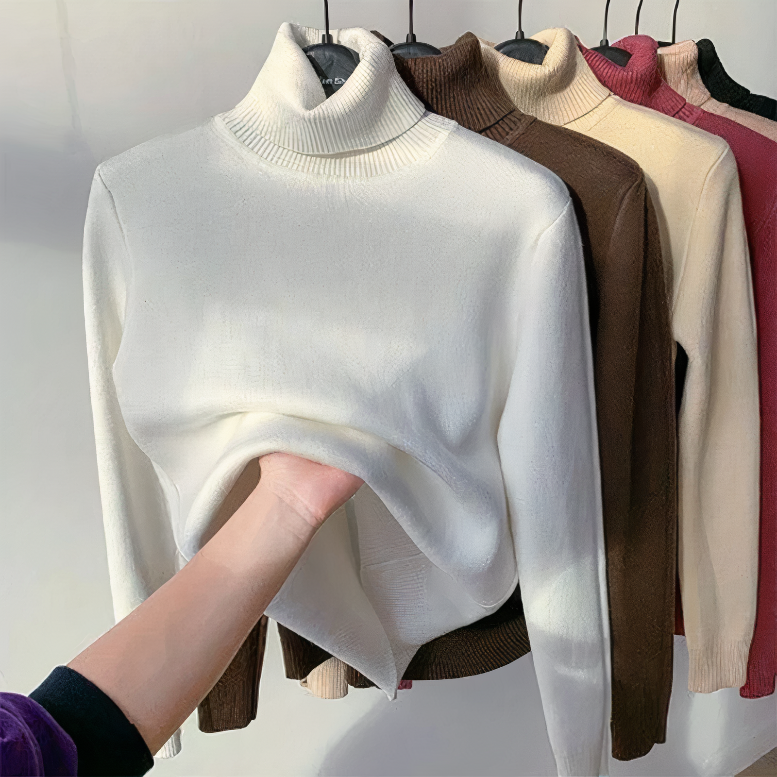 GR - Rollkragenpullover mit Samtfutter