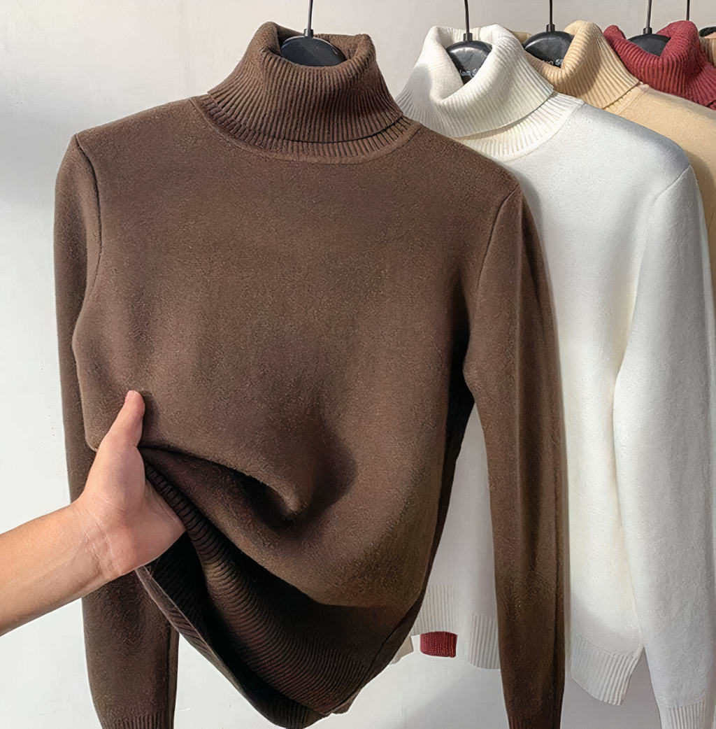 GR - Rollkragenpullover mit Samtfutter