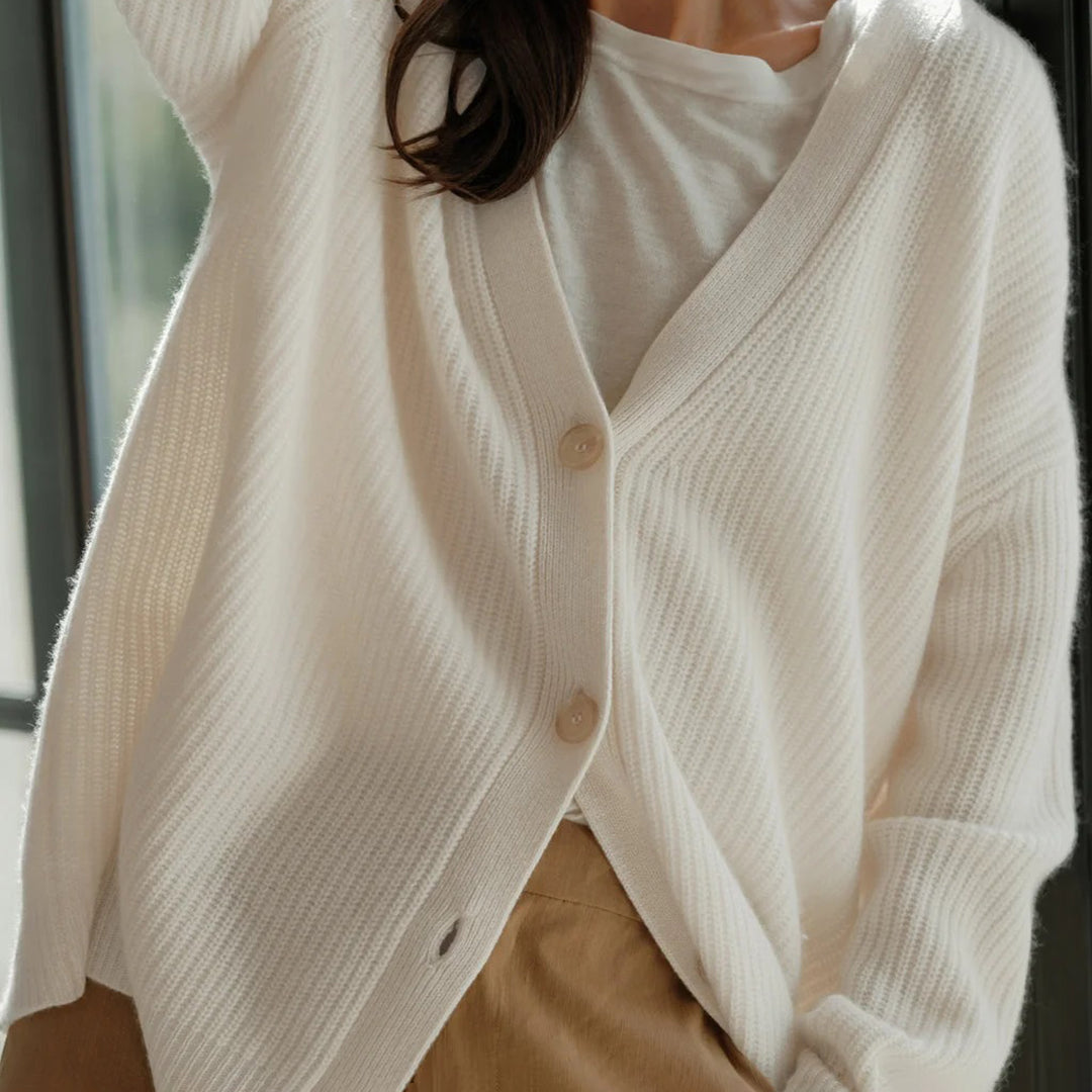GR | Warme Knopf-Strickjacke für Damen