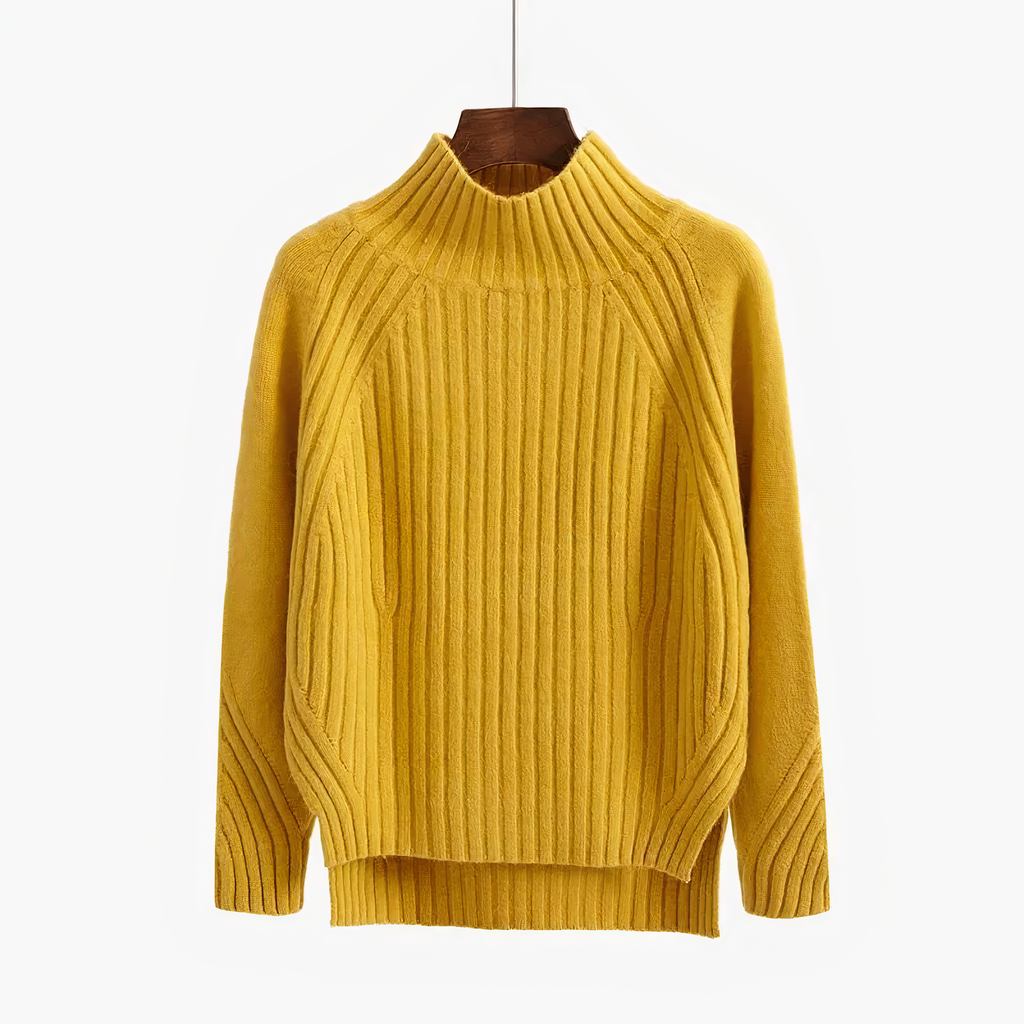 GR | R halsausschnitt Gemütlicher Strickpullover für Frauen