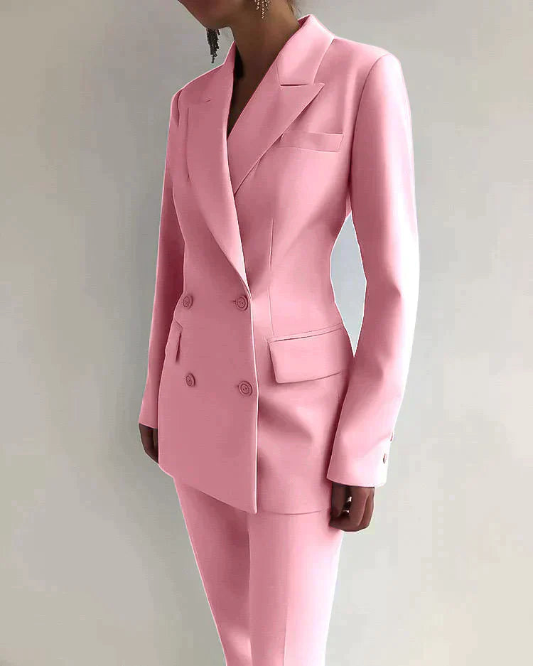 GR | Elegant Blazer and Trousers Set for Women