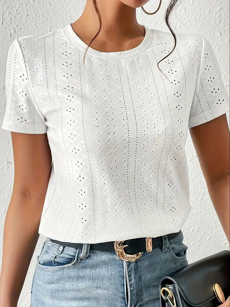 GR | Casual round neck T-shirt for spring