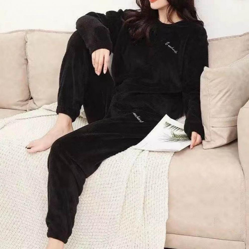 GR | Pyjama Set Warm Plush Sleepwear for Women
