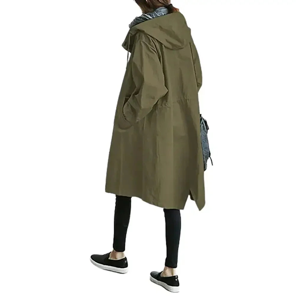 GR | Stylish women's windbreaker trench coat