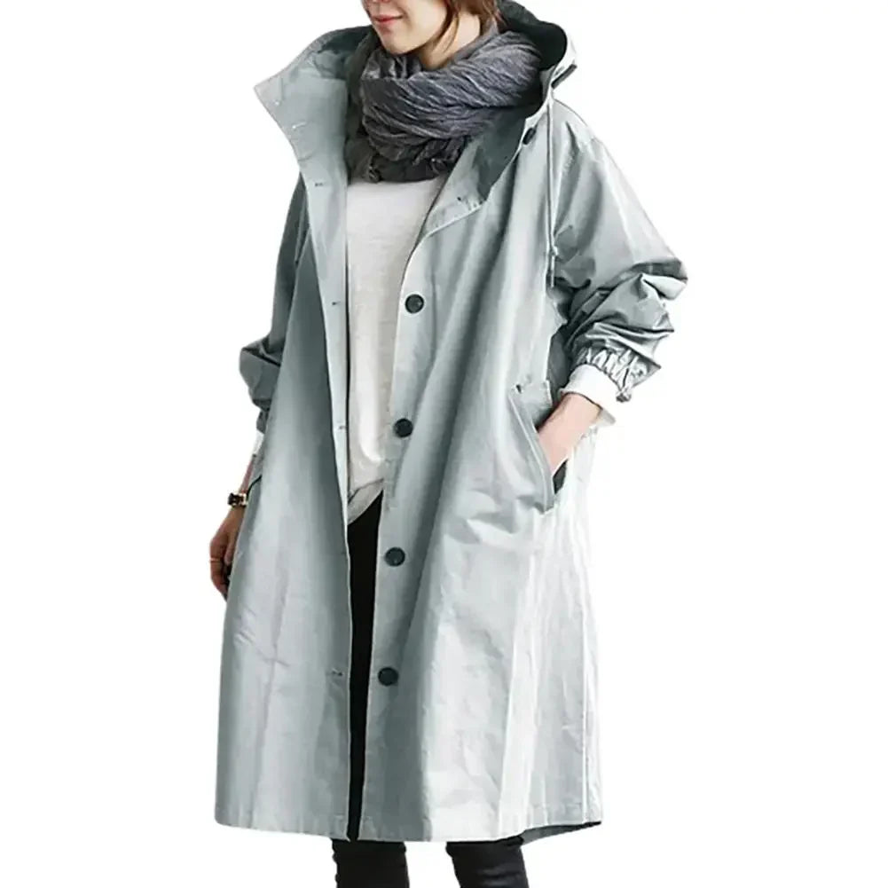 GR | Stylish women's windbreaker trench coat