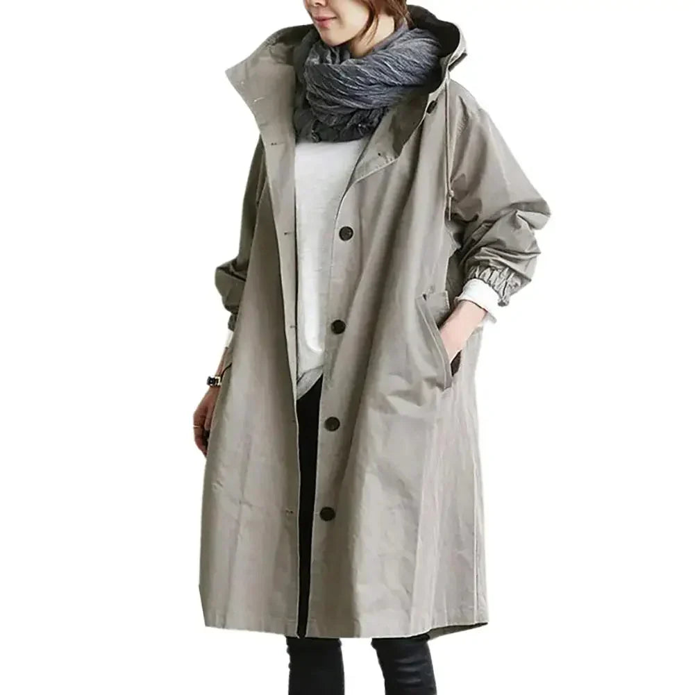 GR | Stylish women's windbreaker trench coat