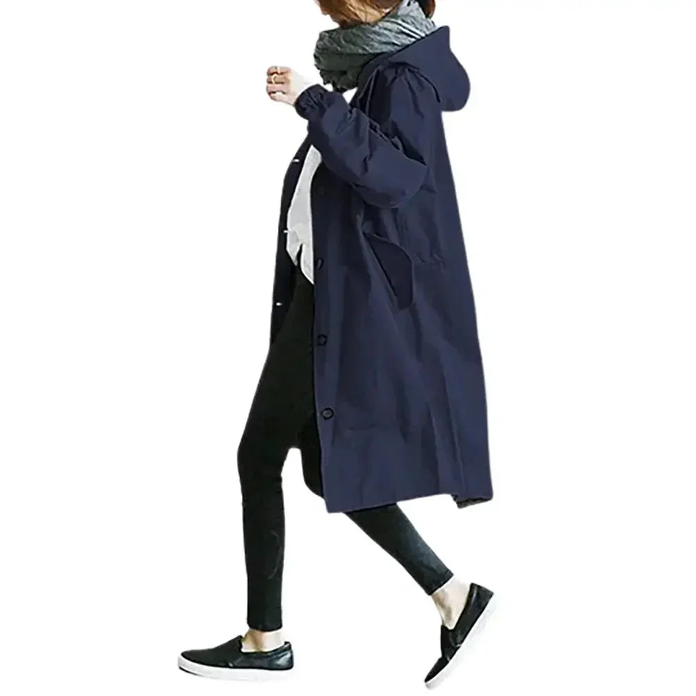 GR | Stylish women's windbreaker trench coat