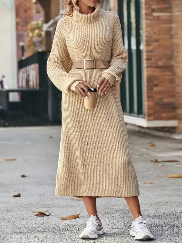 GR - Elegant Knit Dress - Women's Knit Dress for Style and Comfort