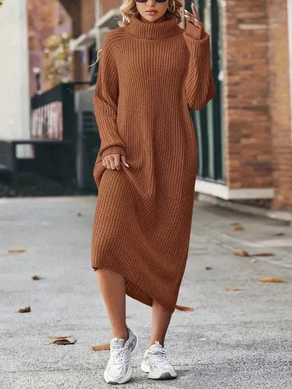GR - Elegant Knit Dress - Women's Knit Dress for Style and Comfort