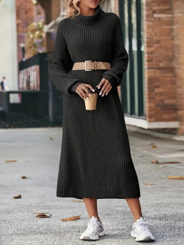 GR - Elegant Knit Dress - Women's Knit Dress for Style and Comfort