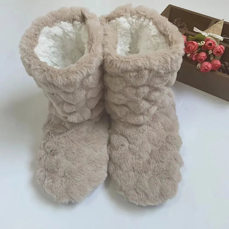 GR | Plush slippers - cozy fleece slippers